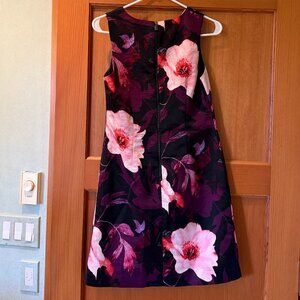 Vince Camuto lined pink floral mini dress